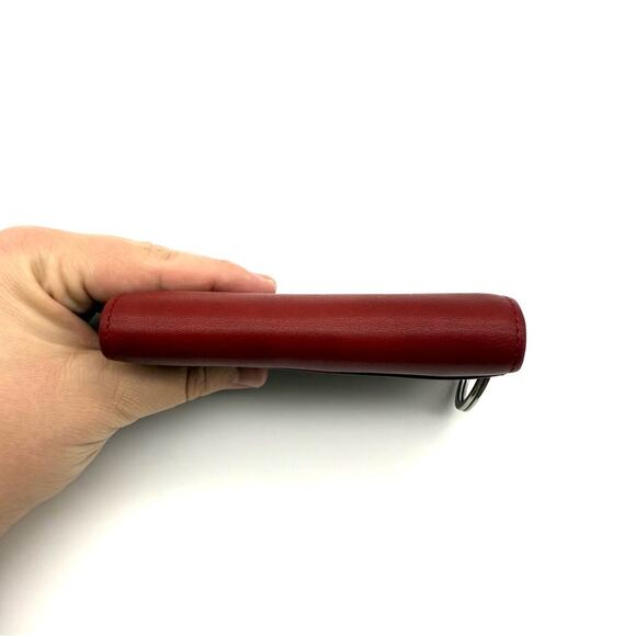 Vintage Coach Bedford Multi-Function Wallet Keychain Wallet Red Leather 6994 - Picture 4 of 13